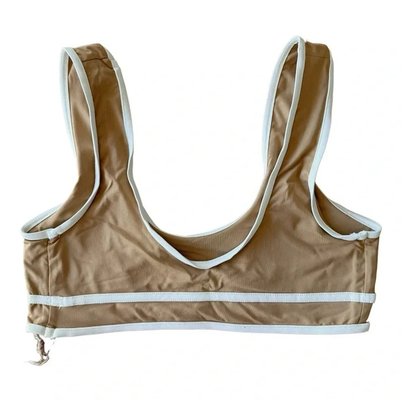 Stone Fox swim women’s top bikini dhalia tannin tan beige size Small NWT - Picture 7 of 8